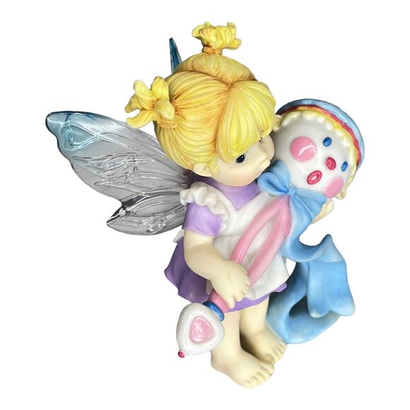 My Little Kitchen Fairies Baby RATTLE FAIRIE Nursery Figure Acrylic Fairy Wings - Picture 8 of 9
